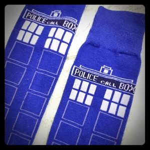Doctor Who TARDIS Thigh High Socks
